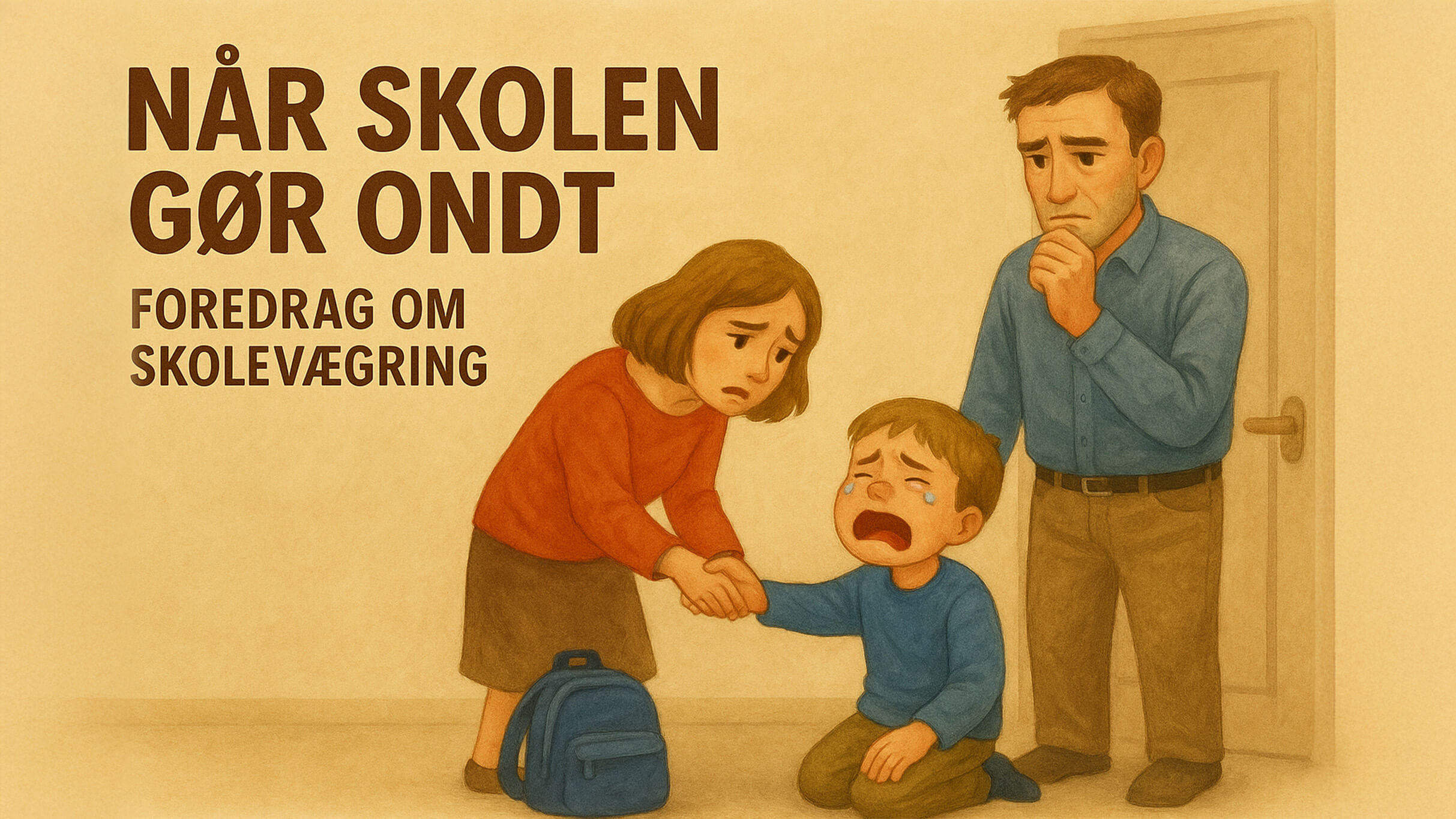 foredrag om skolevaegring naar skolen goer ondt tea