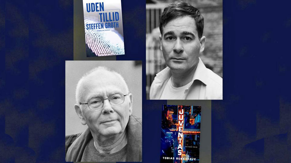 forfattermoede med steffen broth og tobias bukkehave paa koege bibliotek kultur koege