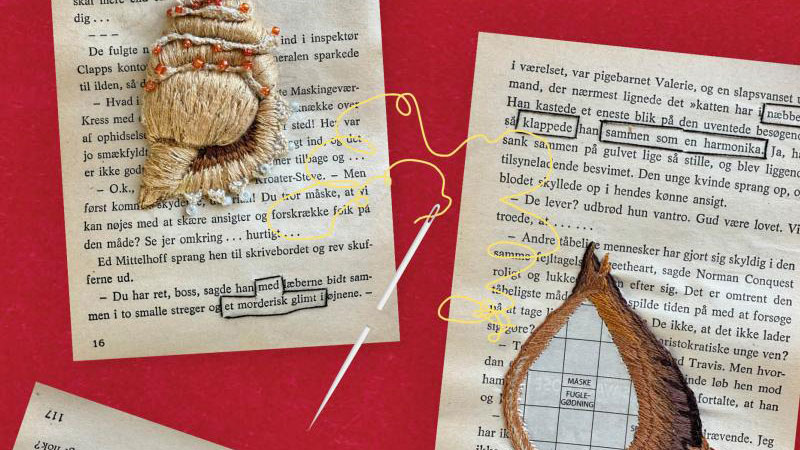 Fra kasseret til kunst: Broderi-workshop på Køge Bibliotek