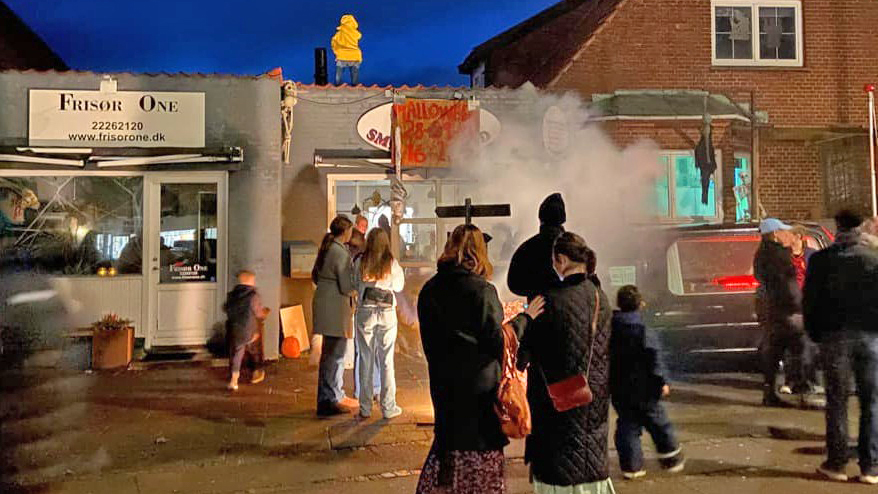 halloweenhuset i koege hvis du toer gaa gennem den uhyggelige sti