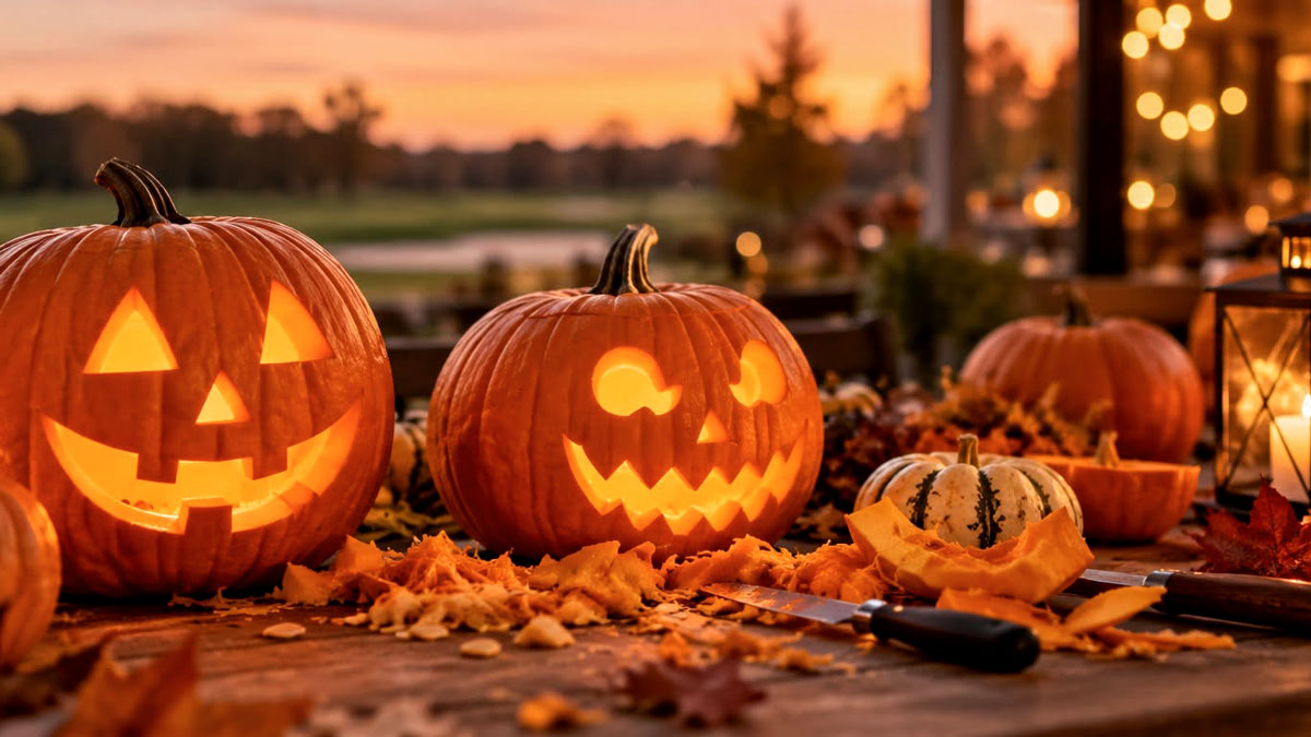 halloweenhygge med graeskar og kreative aktiviteter