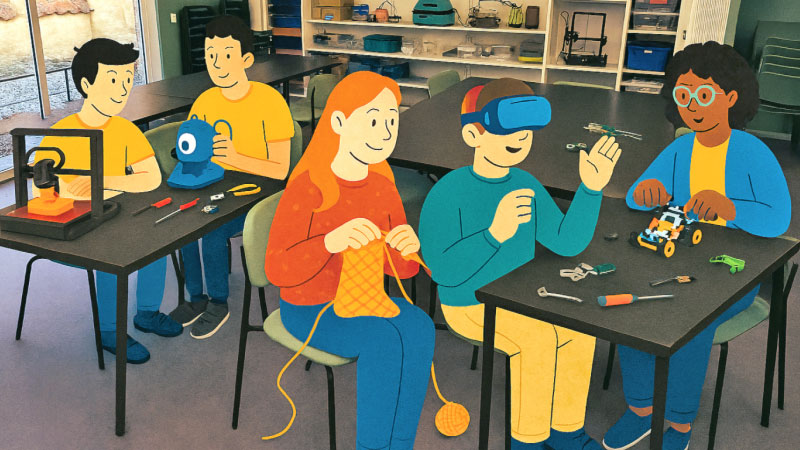 intro til design i tekstil og klistermaerkefolie paa koege bibliotek kultur koege