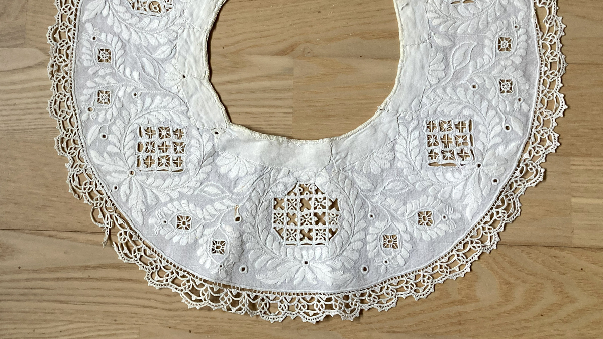 kursus i broderiteknikken baldyring paa landbomuseet lundekrog kultur koege