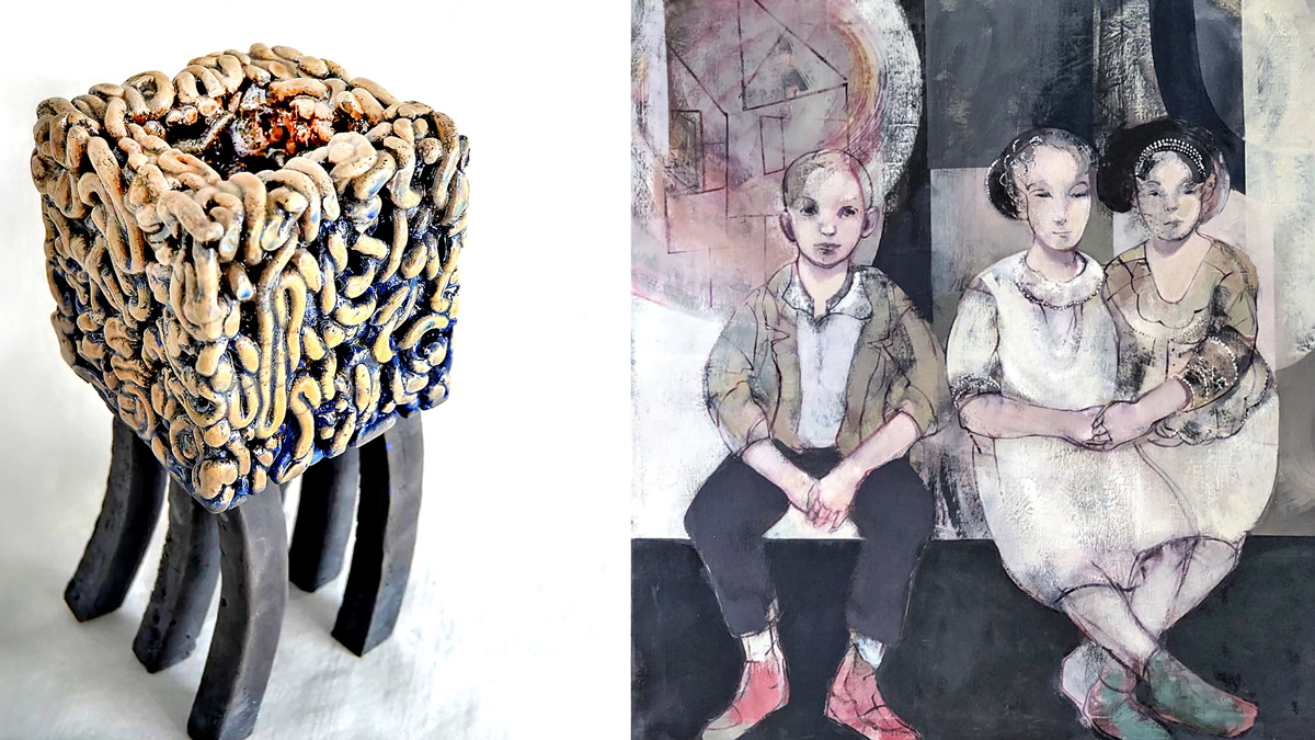 ler og laerred tony briffa og dag aronson udstiller i koege kunstforening