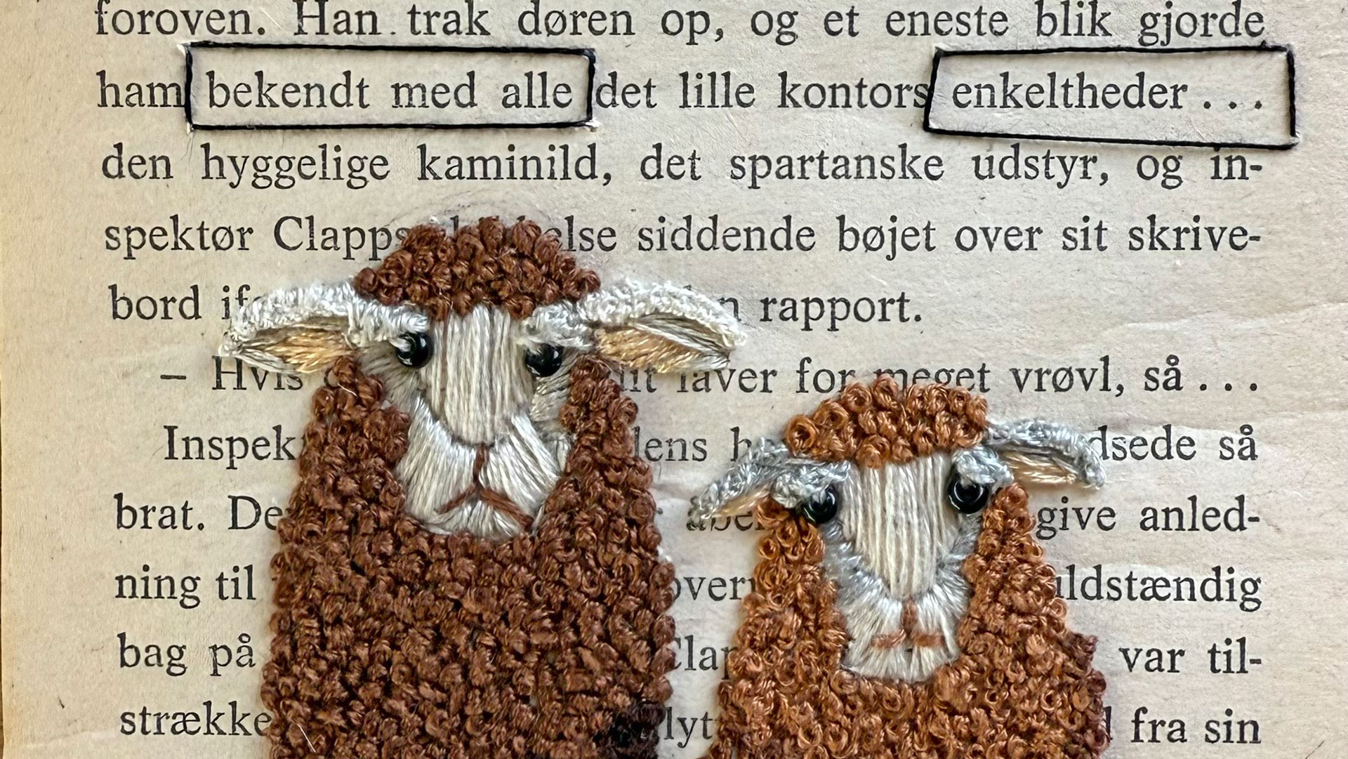 marianne broderer i boeger udstilling paa koege bibliotek kultur koege