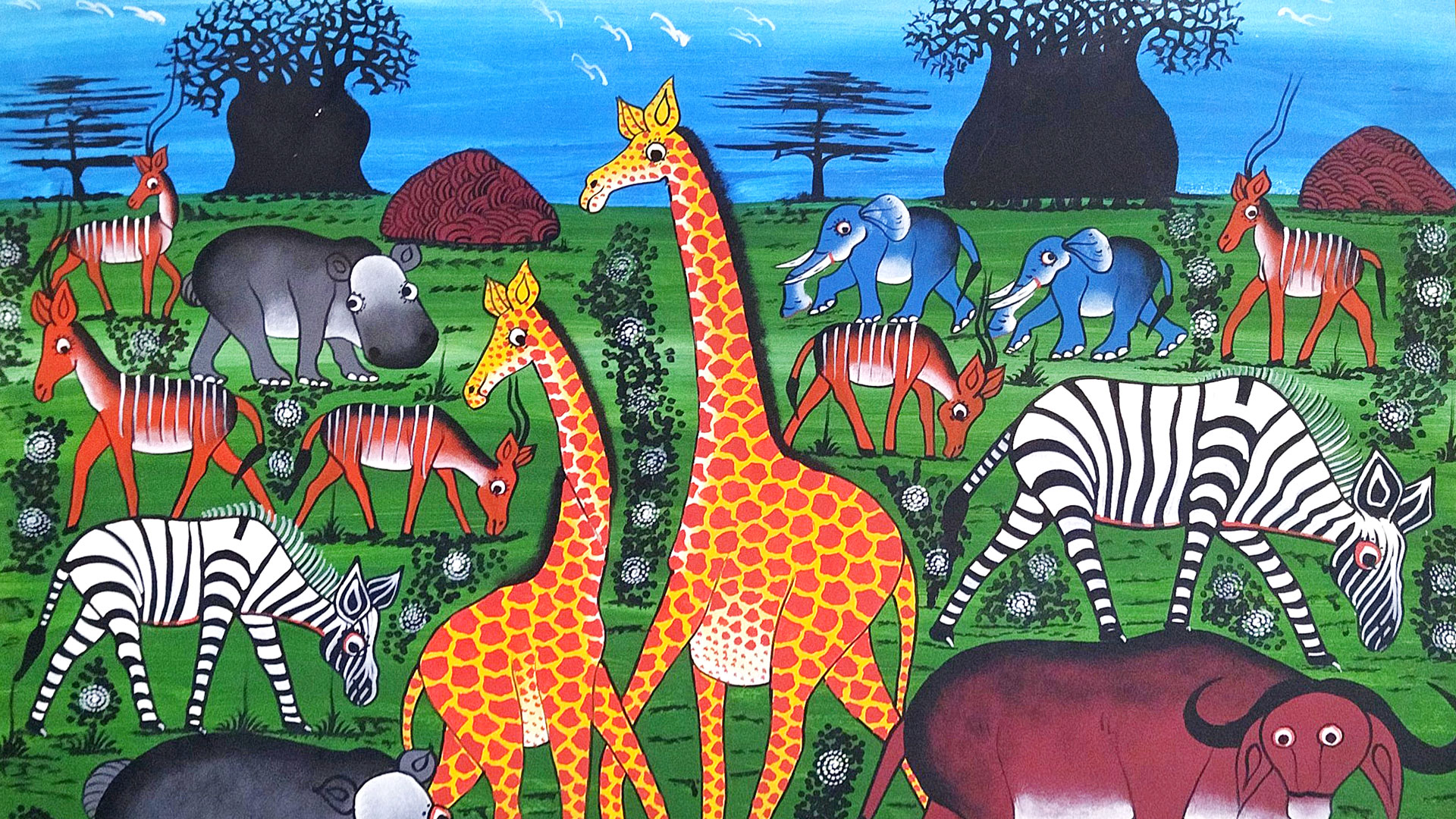 oplev tinga tinga kunsten og faa et strejf af afrika i skovbo kunstforening kultur koege