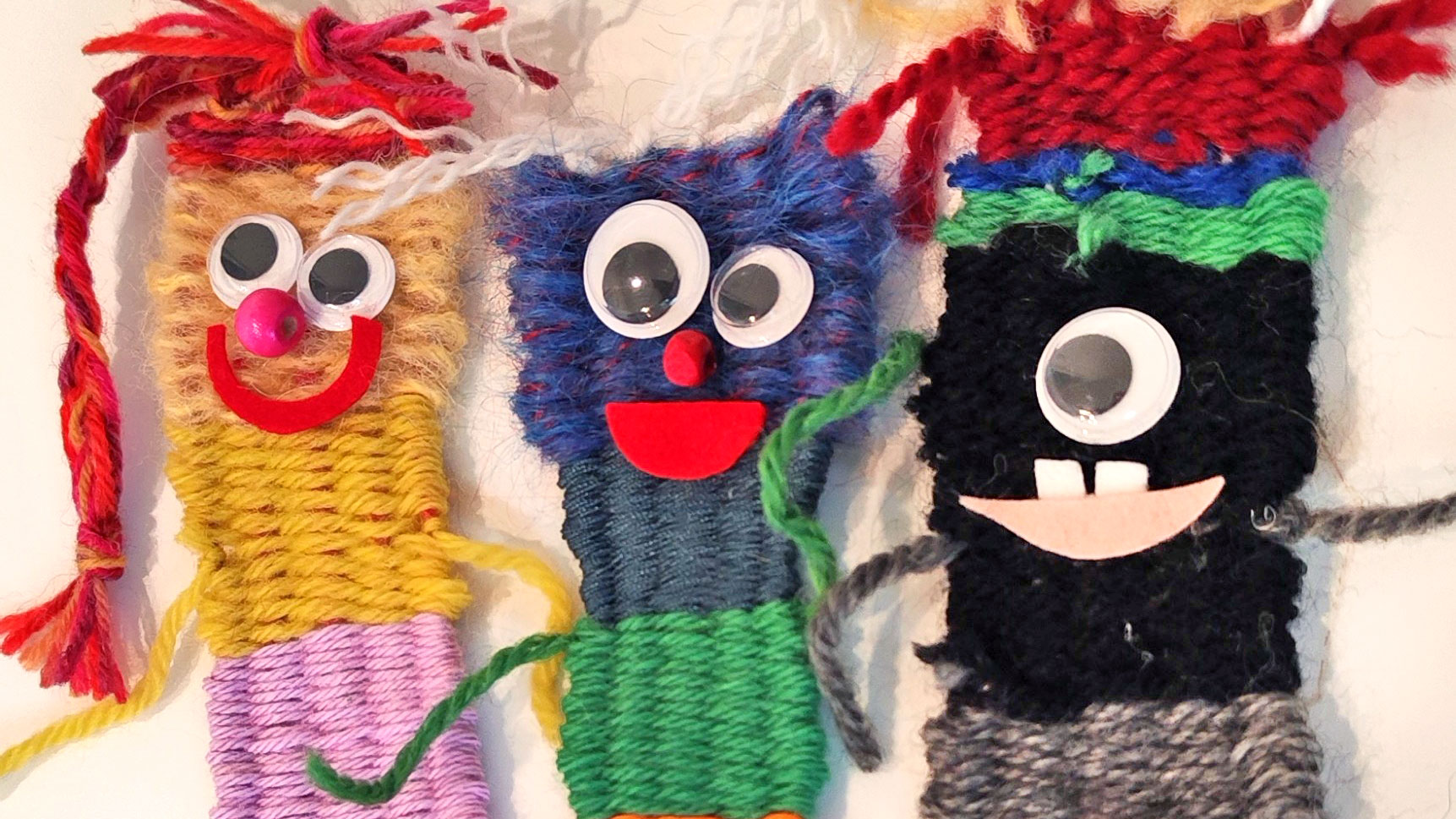 Væv fantasifulde garnfigurer – workshop på Herfølge Bibliotek