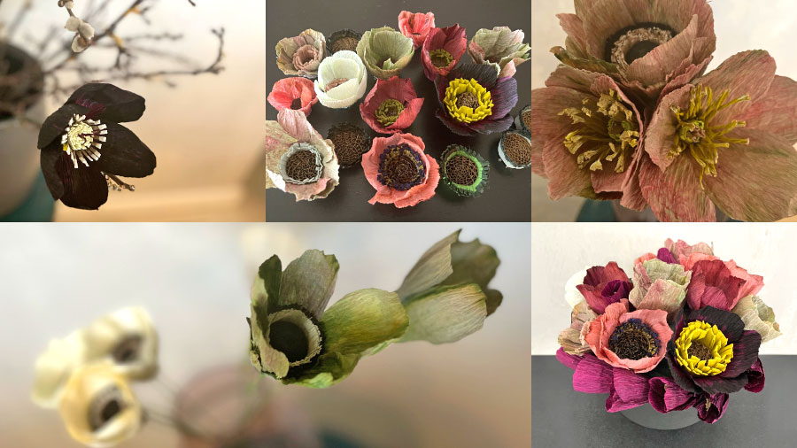 workshop hos lof skab smukke fantasi og naturtro papirblomster kultur koege